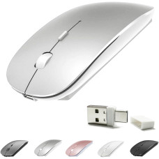 Бездротова миша KLO Bluetooth+ USB + Type-C для ноутбука MacBook ПК iPad