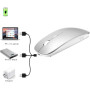 Беспроводная мышь KLO Bluetooth+ USB+Type-C для ноутбука MacBook ПК iPad