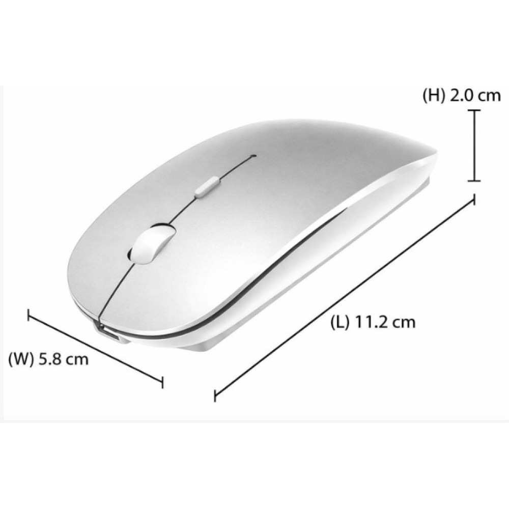 Беспроводная мышь KLO Bluetooth+ USB+Type-C для ноутбука MacBook ПК iPad