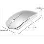 Беспроводная мышь KLO Bluetooth+ USB+Type-C для ноутбука MacBook ПК iPad