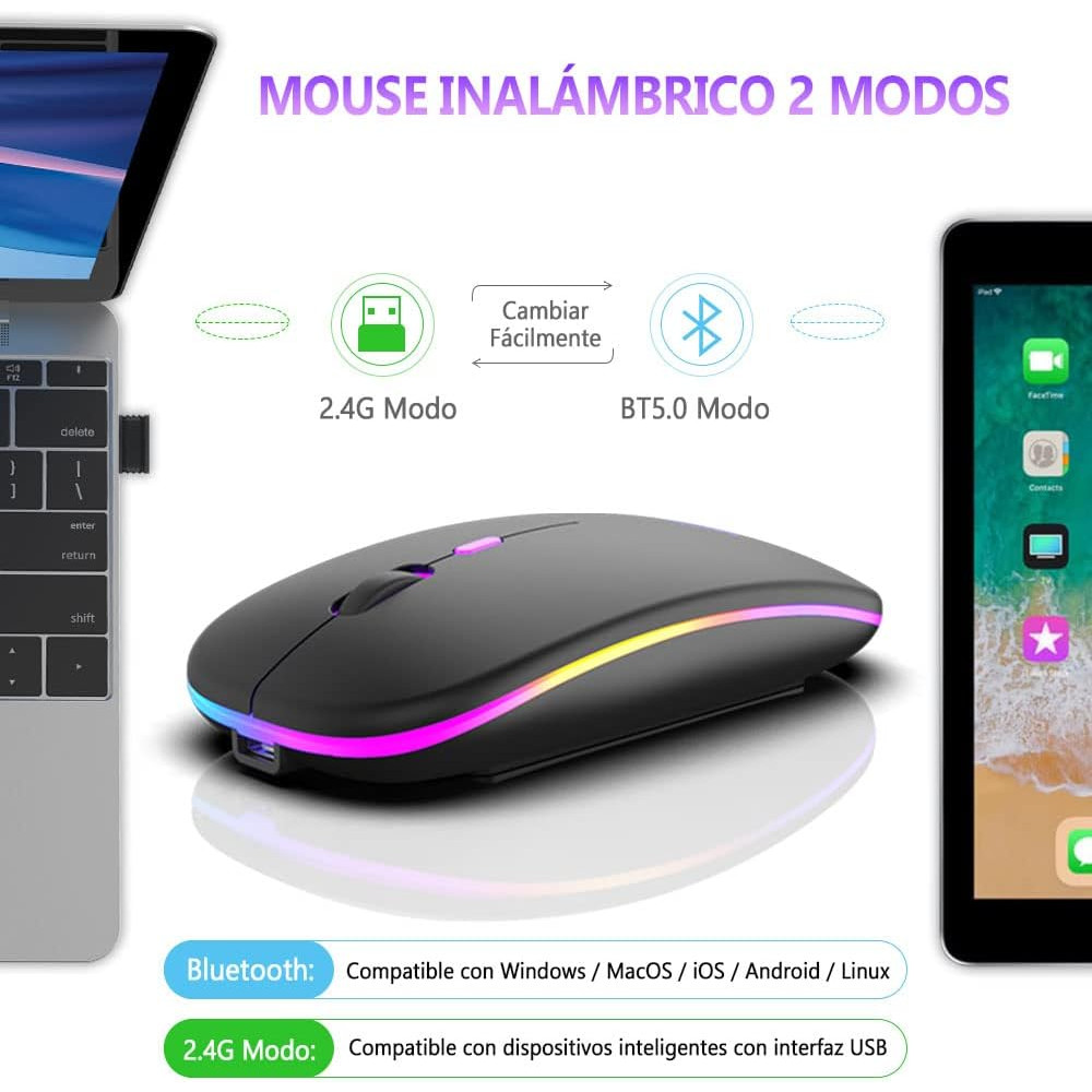 Бездротова миша Free wolf X15 Bluetooth / 2 4GHz тиха 3 DPI