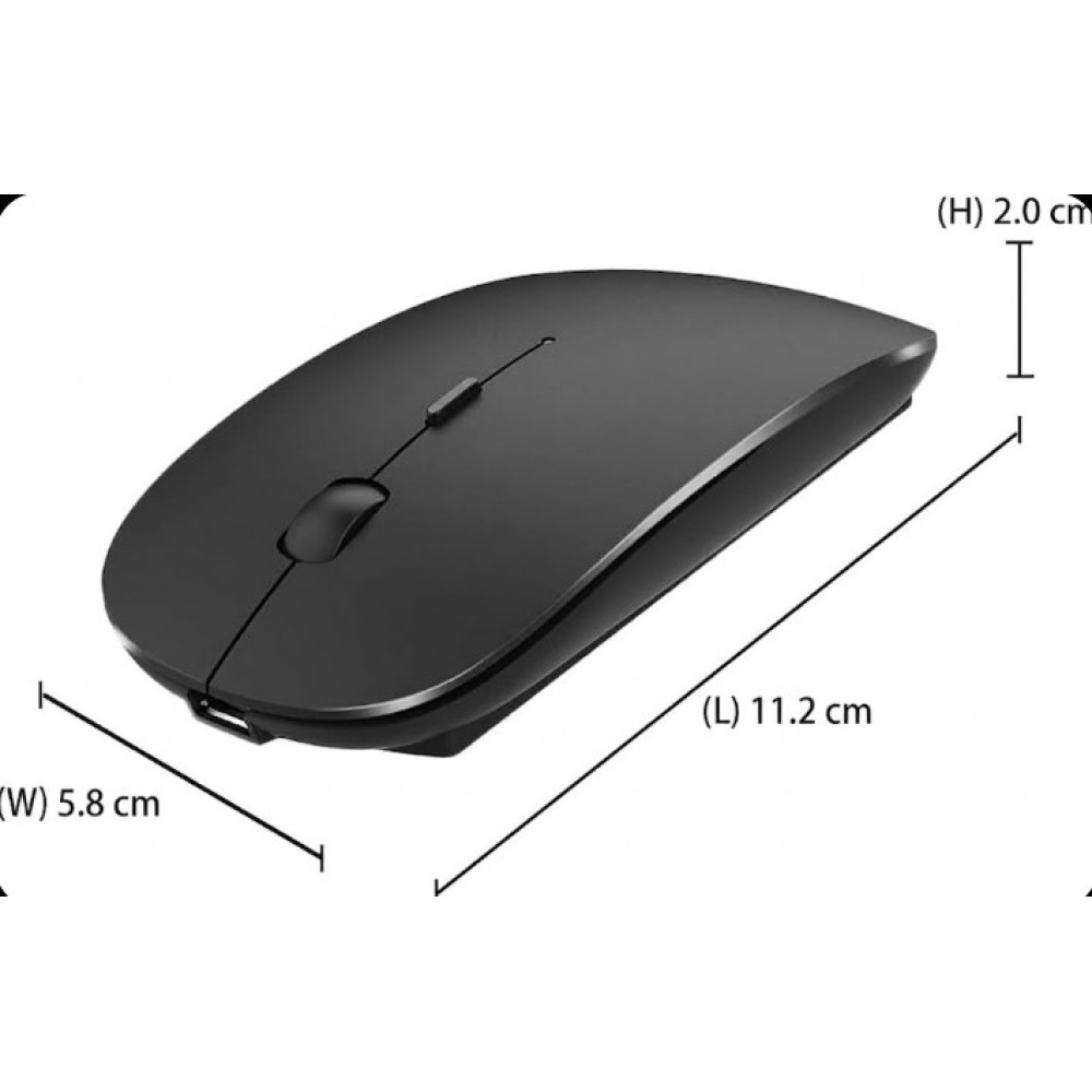 Беспроводная мышь KLO K8 Bluetooth+ USB+Type-C для ноутбука MacBook ПК iPad