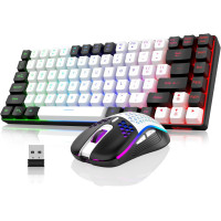 Комплект клавиатуры и мыши RedThunder K84 RGB подсветка 75% USB 2,4G