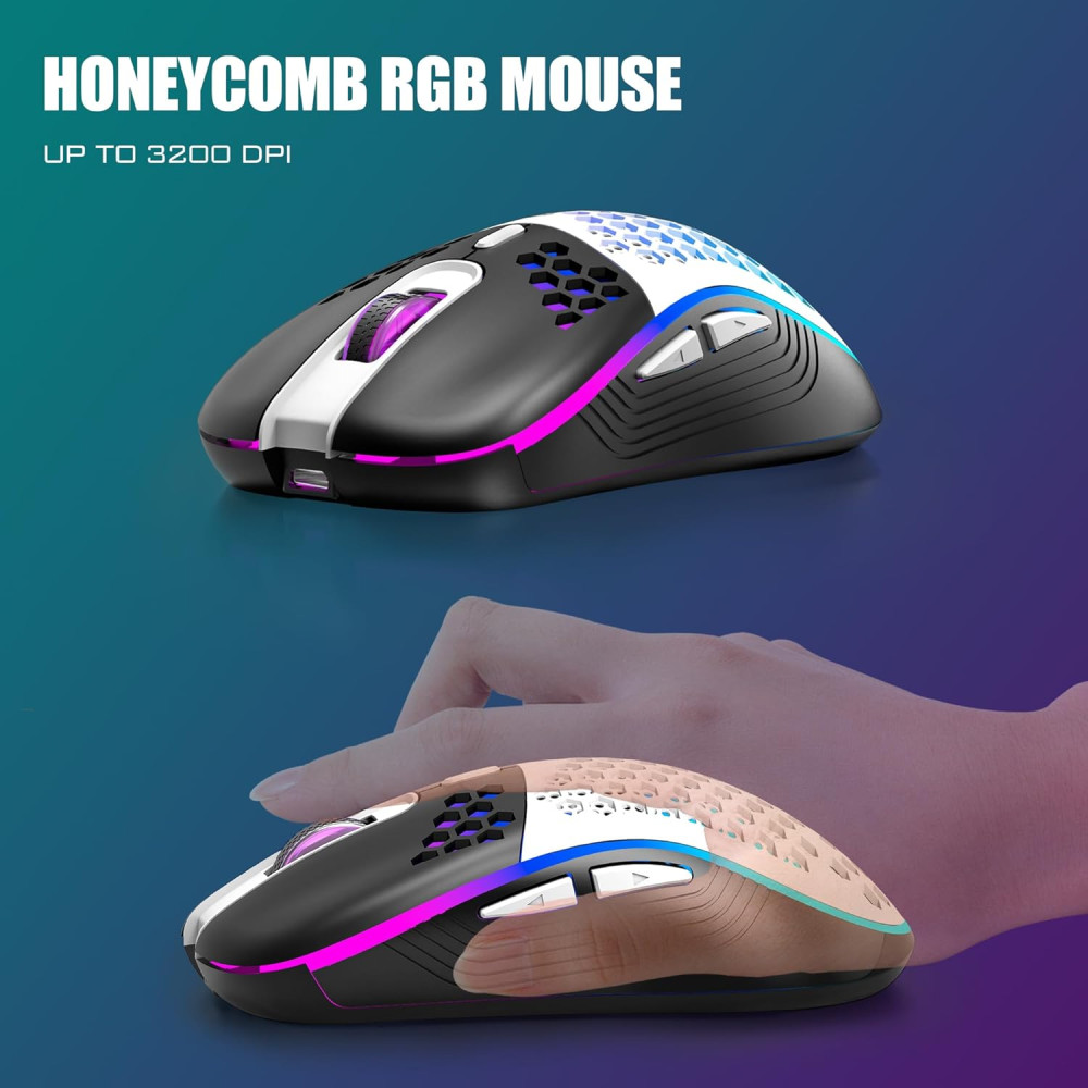 Комплект клавиатуры и мыши RedThunder K84 RGB подсветка 75% USB 2,4G