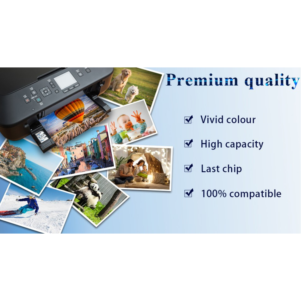 Картриджи Print Expert 912XL совместимы с HP OfficeJet Pro 8010–8025 комплект 4 шт