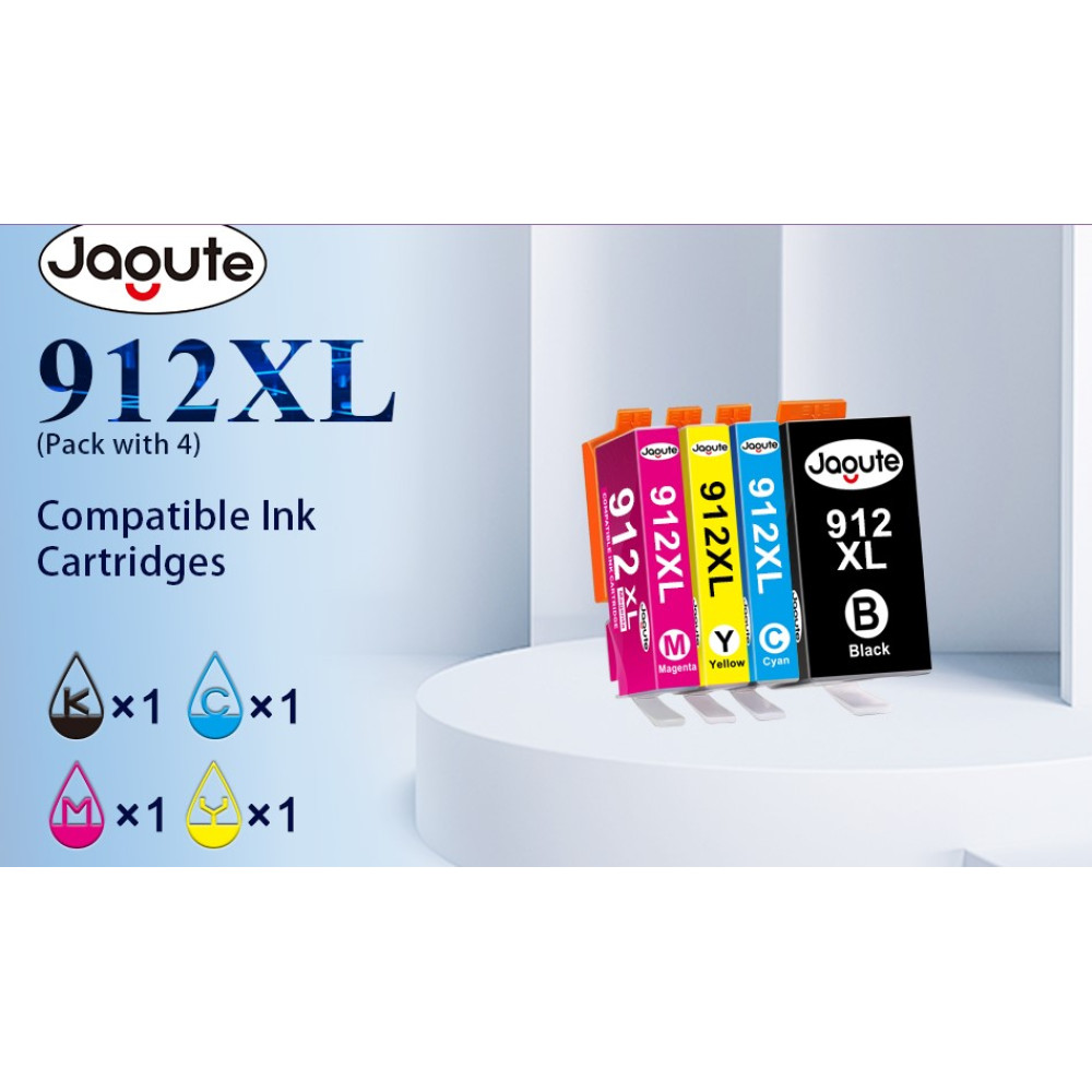 Картриджи Print Expert 912XL совместимы с HP OfficeJet Pro 8010–8025 комплект 4 шт