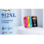 Картриджи Print Expert 912XL совместимы с HP OfficeJet Pro 8010–8025 комплект 4 шт