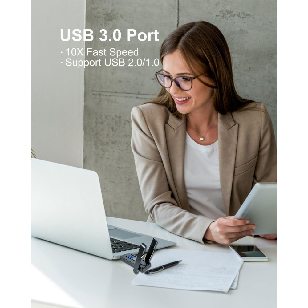Wodgreat WiFi Bluetooth 5 0 адаптер USB 1800Мбітс 2 4G 5G AC Dual Band для ПК і ноутбука