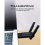 Wodgreat WiFi Bluetooth 5 0 адаптер USB 1800Мбітс 2 4G 5G AC Dual Band для ПК і ноутбука