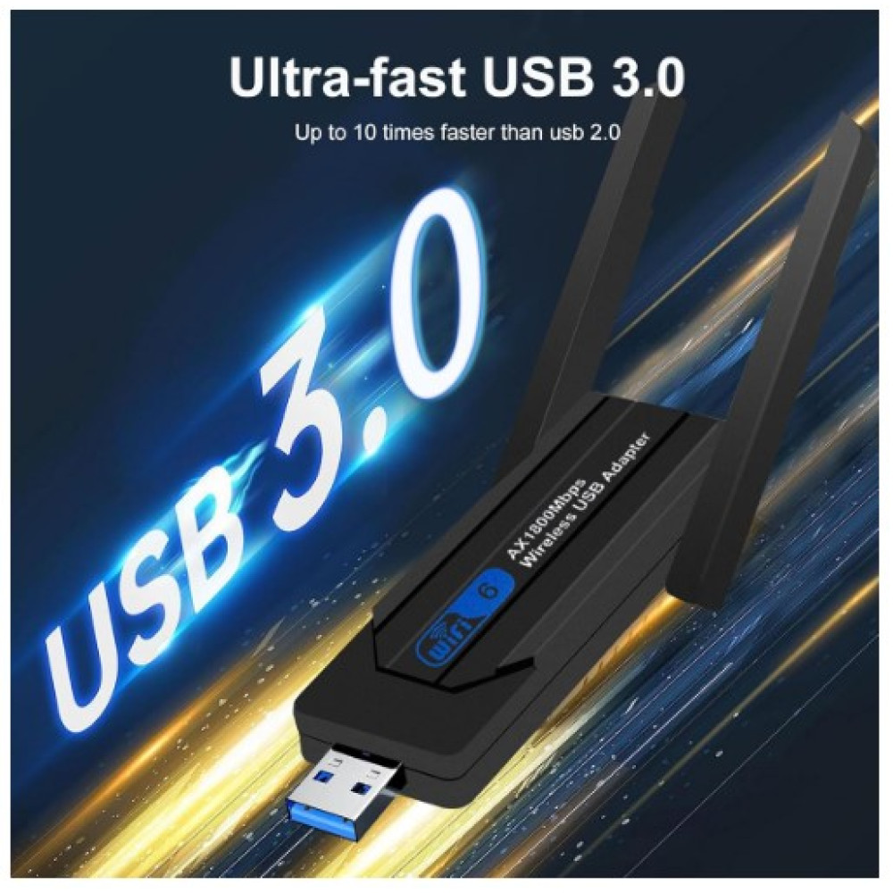 Wodgreat WiFi Bluetooth 5 0 адаптер USB 1800Мбітс 2 4G 5G AC Dual Band для ПК і ноутбука