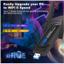 Wodgreat WiFi Bluetooth 5 0 адаптер USB 1800Мбітс 2 4G 5G AC Dual Band для ПК і ноутбука