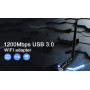 Wi-Fi сетевой адаптер Maxesla AC1200 USB 3 0 с мощной 5dBi антенной двухдиапазонный