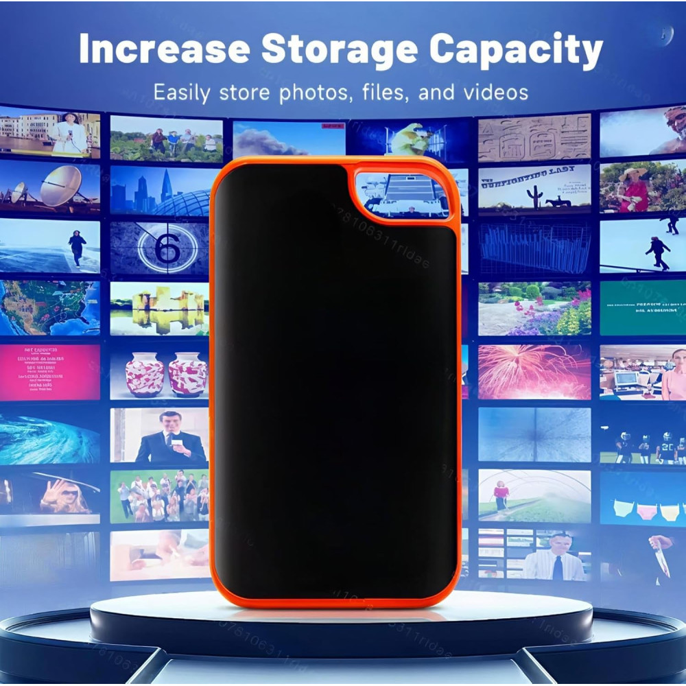 Портативный жесткий диск Genérico 2TB высокоскоростной с кабелем USB
