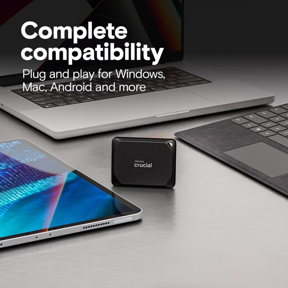 Портативный SSD 1 ТВ Crucial X10 до 2100 МБ USB 3 2 USB C 