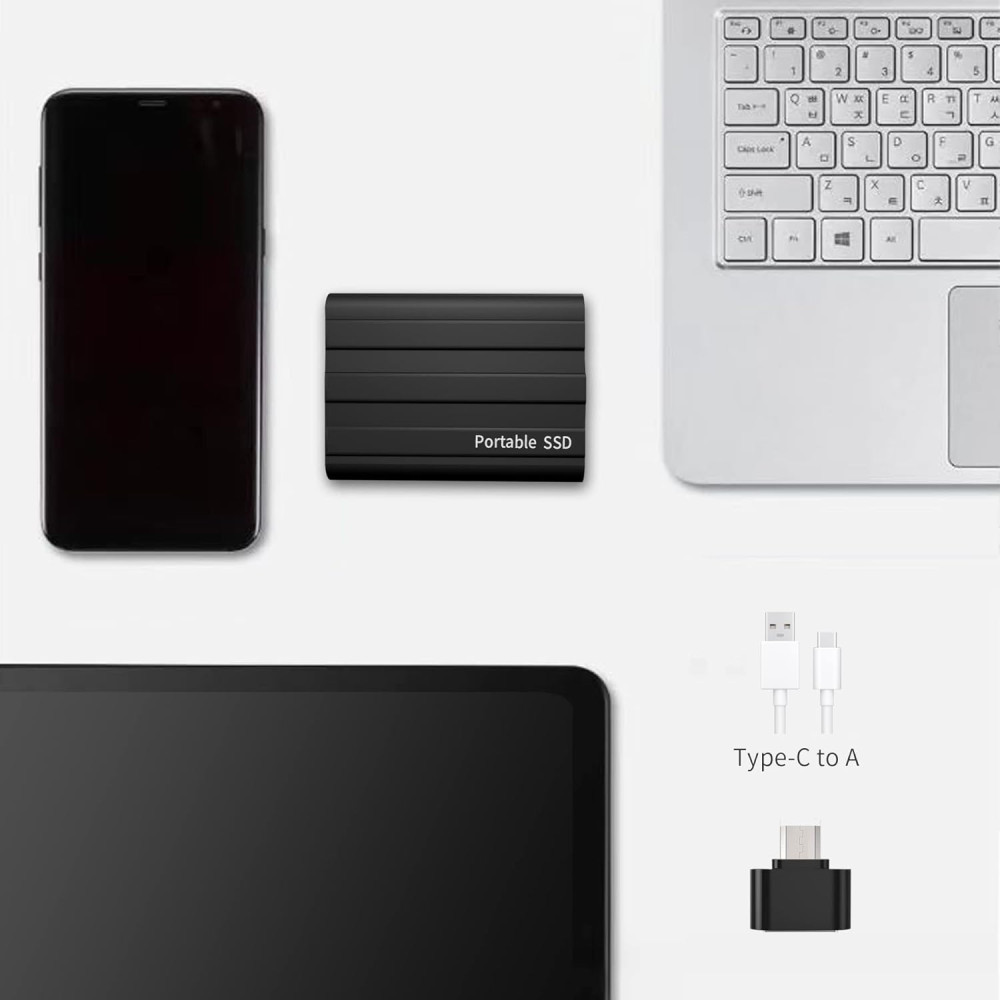 Портативный твердотельный накопитель SSD Lirxxur 2TB 3 в 1