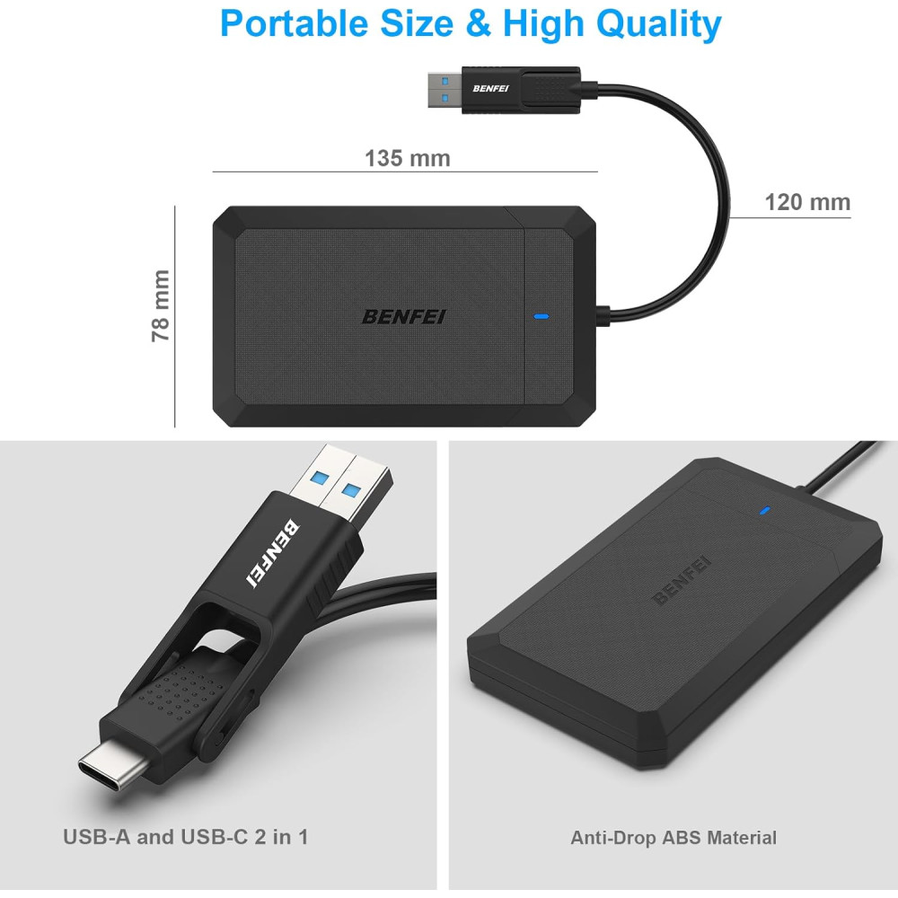 Наружный корпус BENFEI для 2 5" SATA HDD/SSD