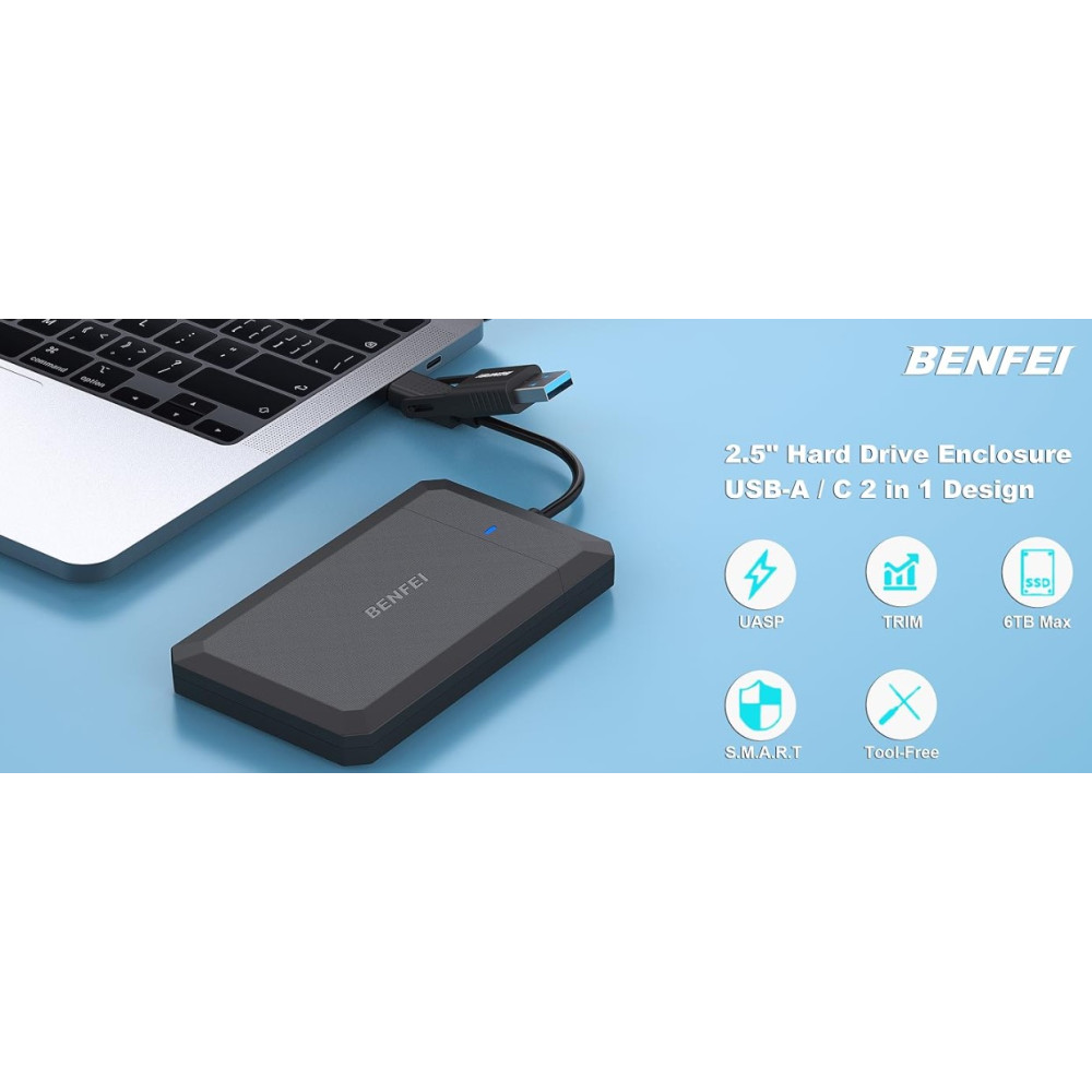 Наружный корпус BENFEI для 2 5" SATA HDD/SSD