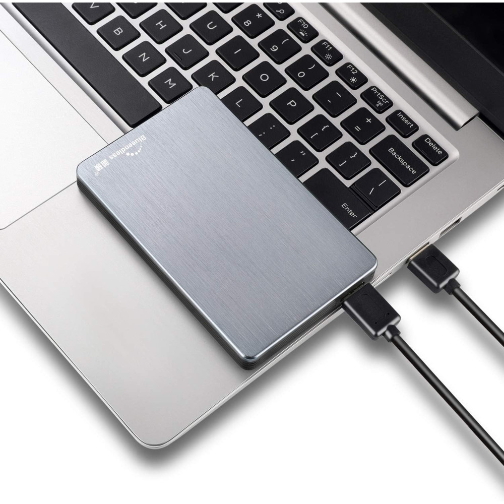 Внешний жесткий диск Blueendless 2,5 дюйма USB 3.0. Ультратонкий (серый, 250 ГБ)