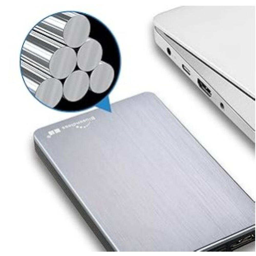 Внешний жесткий диск Blueendless 2,5 дюйма USB 3.0. Ультратонкий (серый, 250 ГБ)