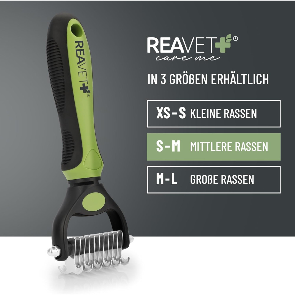 Гребінець для собак і кішок ReaVET Dog & Cat Brush Undercoat Brush (розмір SM)