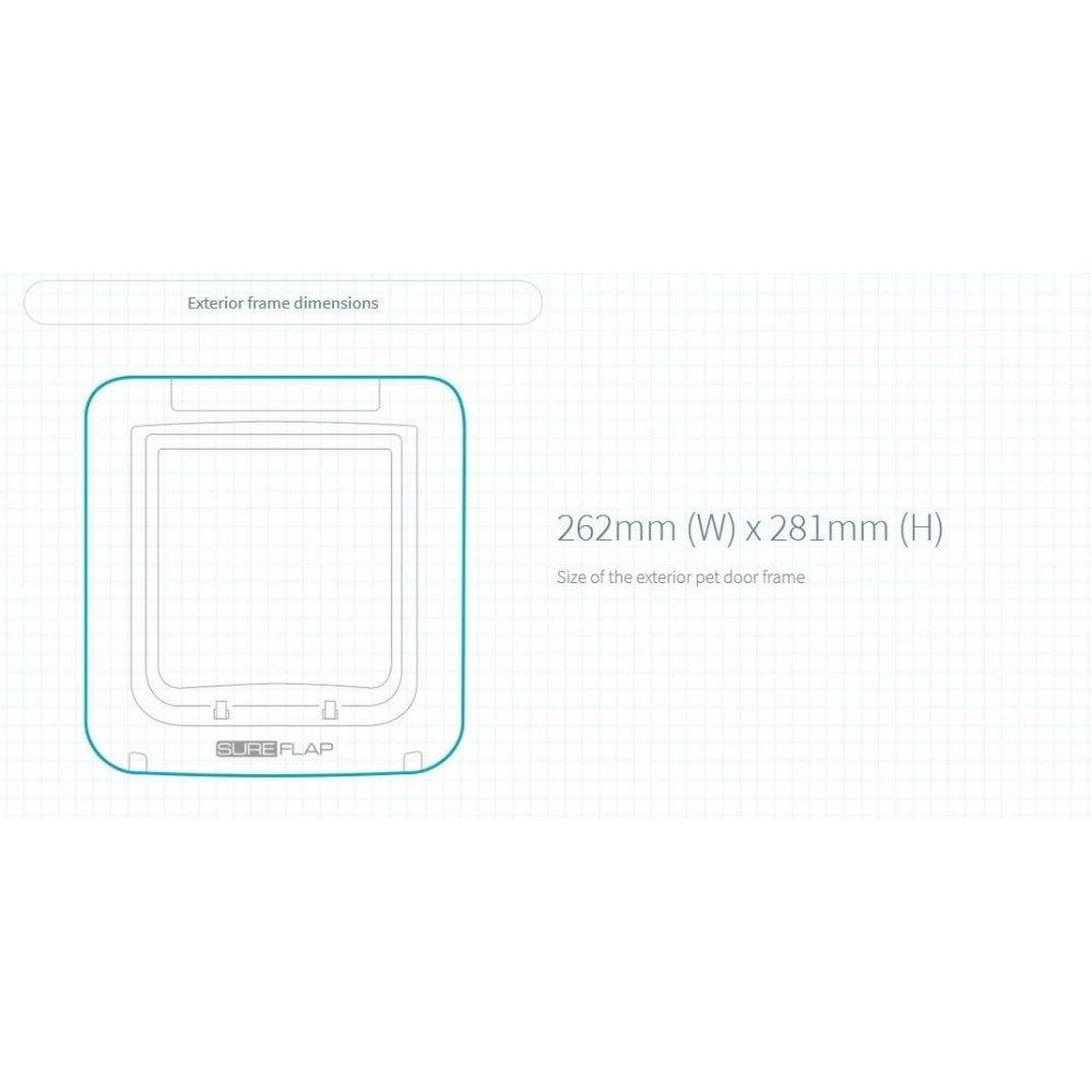 Автоматичні дверцята для тварин з мікрочіпом SureFlap Microchip Pet Door