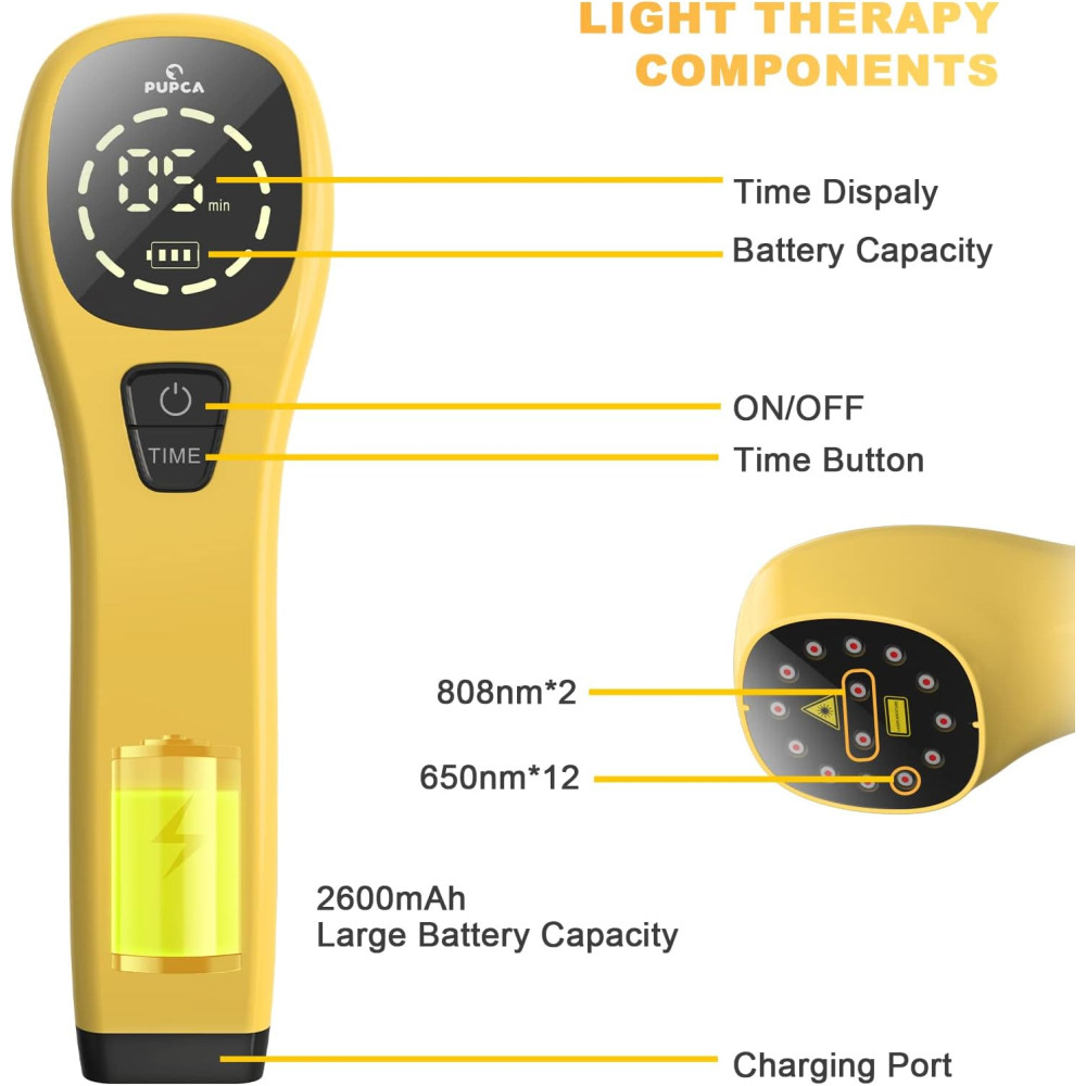 Инфракрасная терапевтическая LED лампа для животных 650nm 808nm