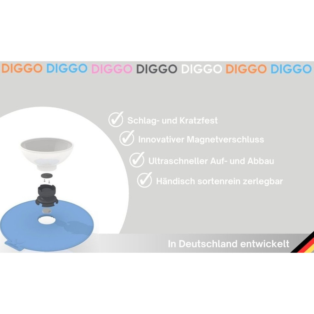Миска для собак DIGGO 900 мл піднята з нековзкою основою