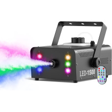 Дым-машина Oloaxolx 1500W с 6 RGB LED с дистанционным управлением и 1 л бак