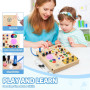 Развивающая сенсорная доска для детей от 1 до 4 лет Busy Board Montessori