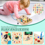Розвивальна дошка Montessori з годинником і LED для дітей 1–3 роки