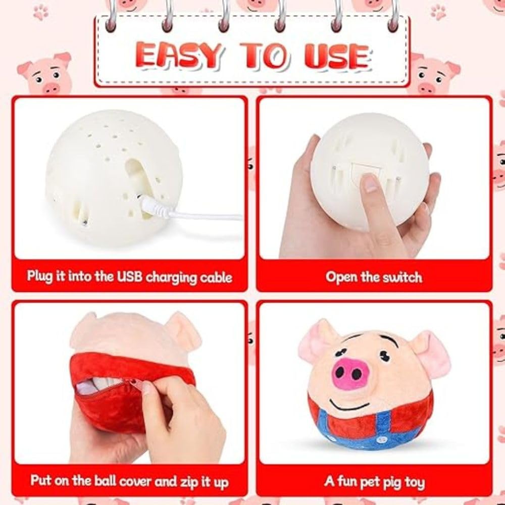 Интерактивная мягкая игрушка Dancing Piggy Ball