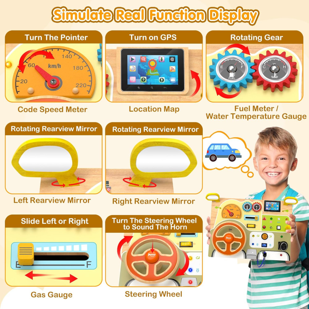 Игровая доска для развития малышей Montessori для детей от 1 до 4 лет