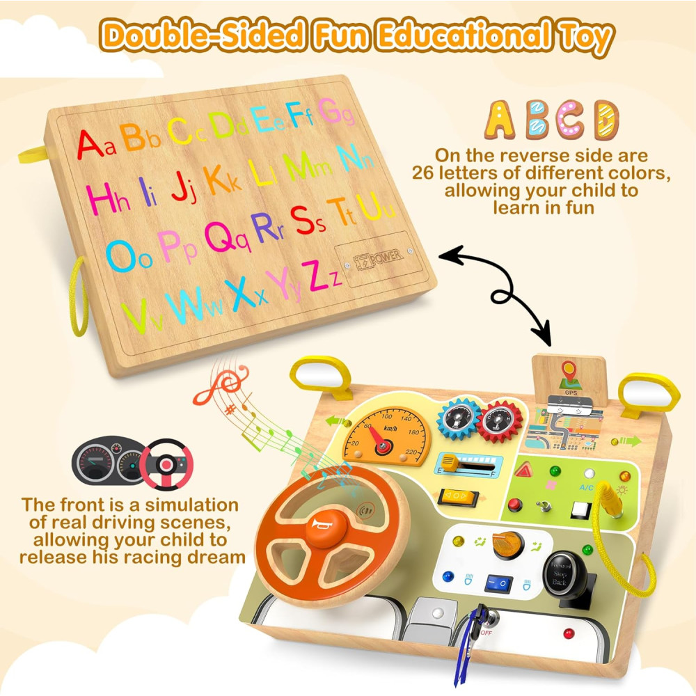 Игровая доска для развития малышей Montessori для детей от 1 до 4 лет