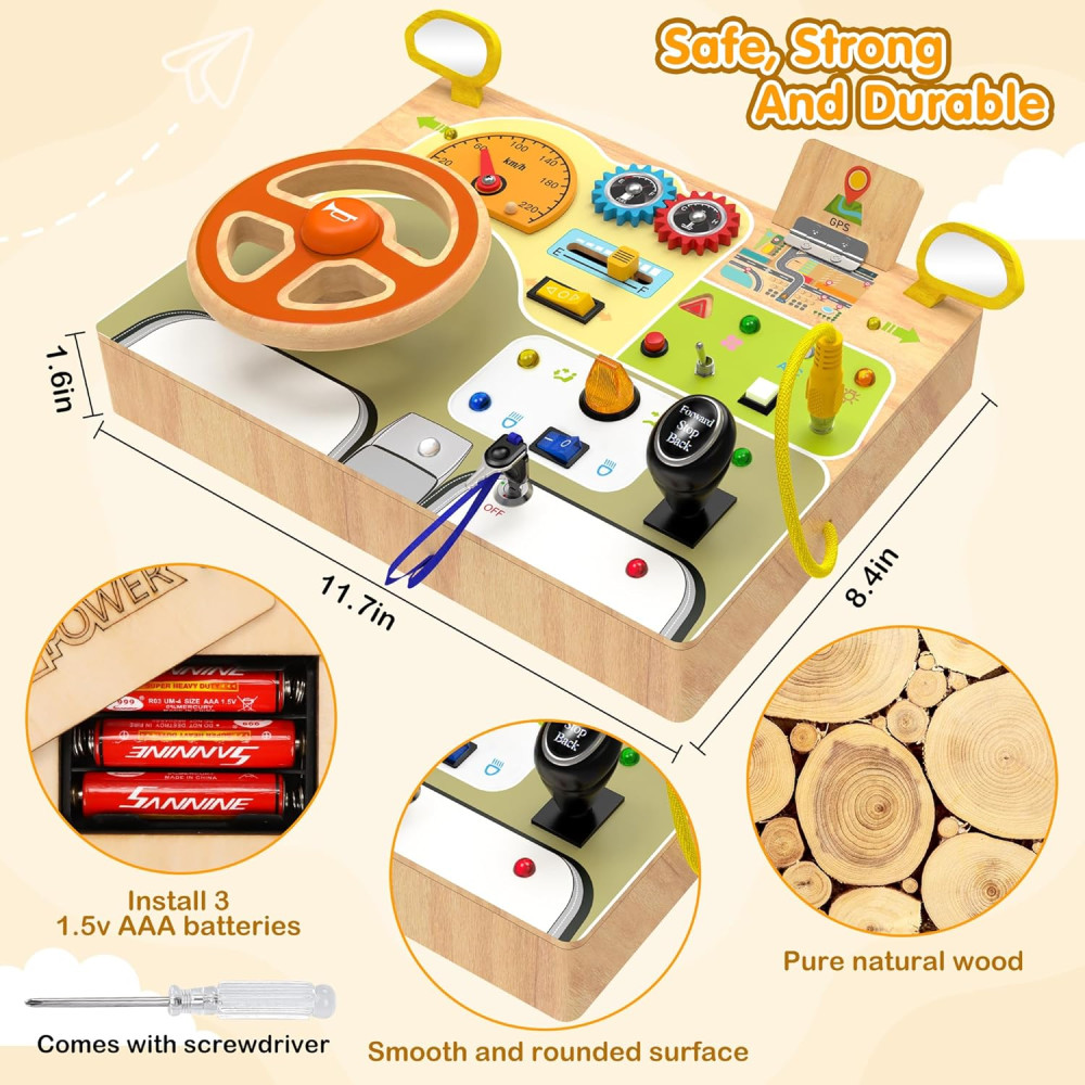 Игровая доска для развития малышей Montessori для детей от 1 до 4 лет
