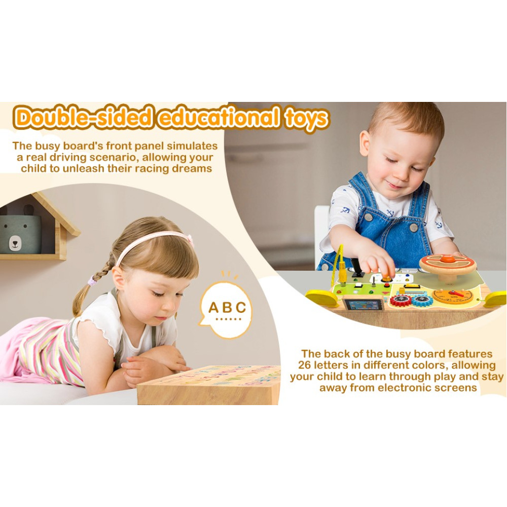 Игровая доска для развития малышей Montessori для детей от 1 до 4 лет