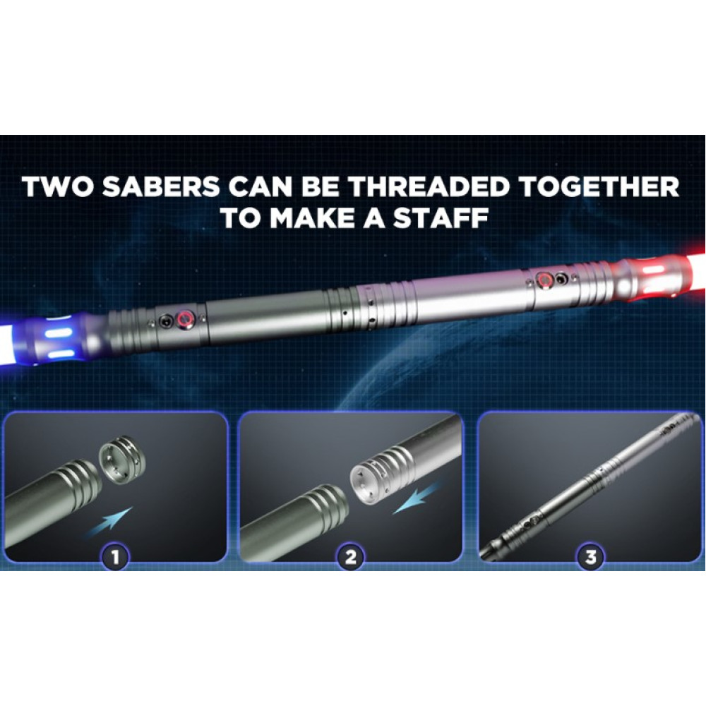 Світловий меч Custom Saber Smooth Swing з LED RGB та 9 звукових ефектів
