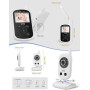 Видеоняня GHB с камерой и ночным видением до 12 часов работы в режиме Eco