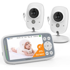 Видеоняня BOIFUN с 2 камерами 720P IPS экраном без Wi-Fi и двусторонняя связь
