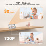 Видеоняня BOIFUN с 2 камерами 720P IPS экраном без Wi-Fi и двусторонняя связь