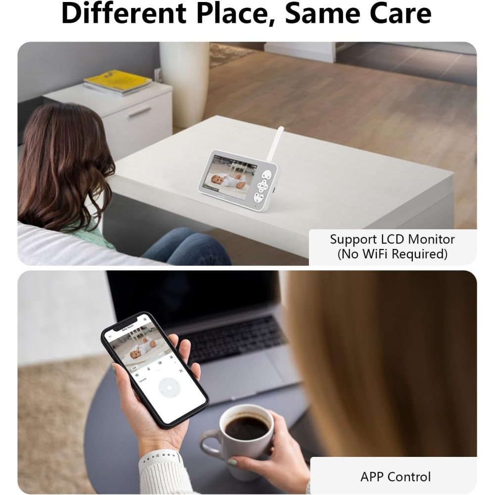 Відеоняня Wansview V1 1080P нічне бачення 5 дюймів WiFi автостеження