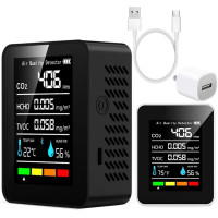 Датчик качества воздуха 5в1 Ansumg, точный счетчик частиц CO2, TVOC, HCHO, влажности и температуры