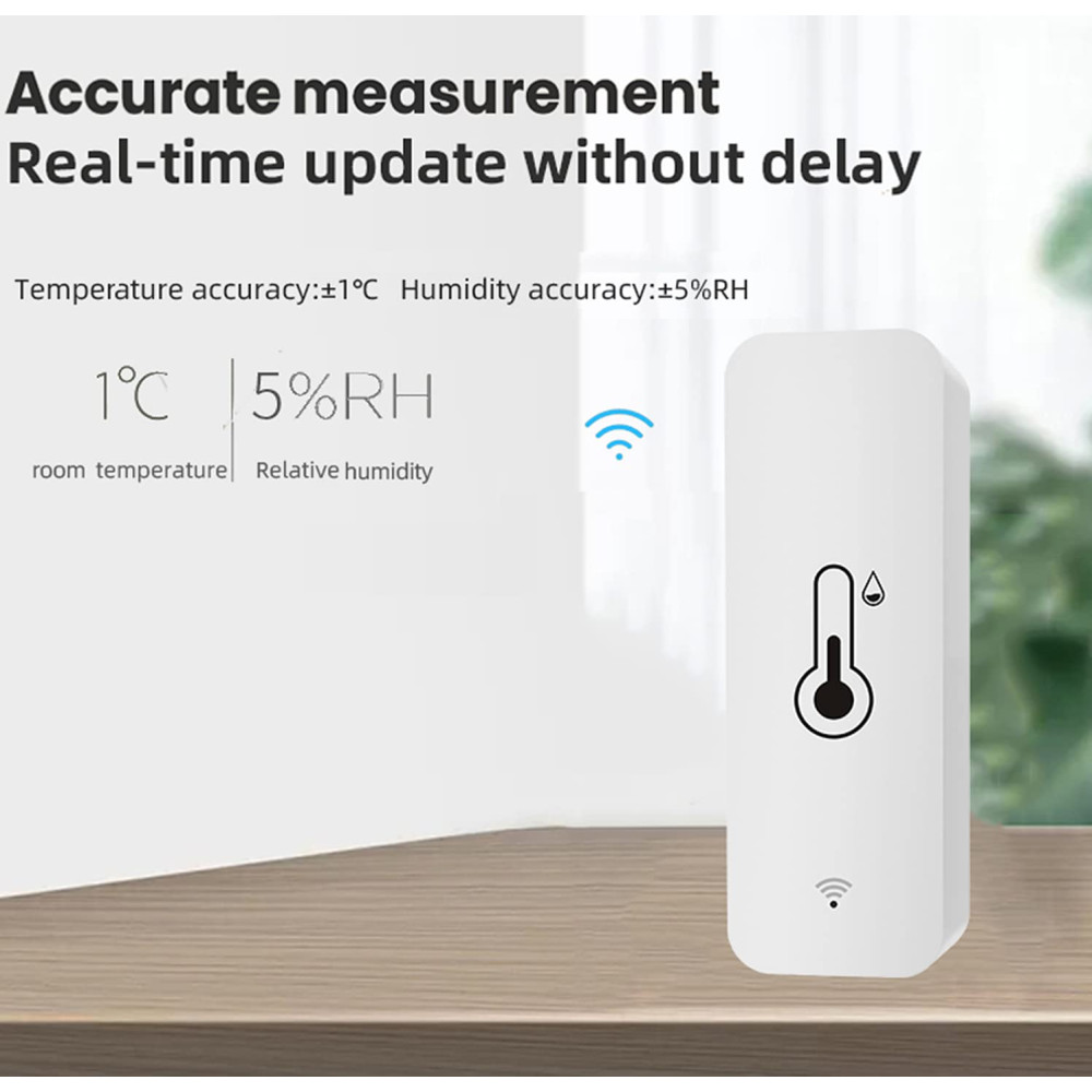 Датчик температури та вологості Wi-Fi з 2 датчиками (комплект 2 штуки)
