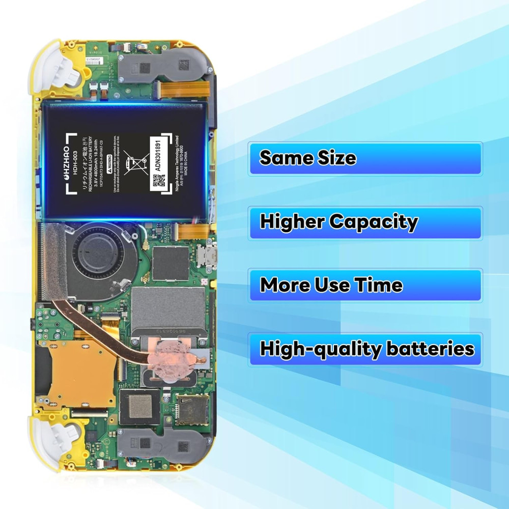 Аккумулятор OHZHAO HDH-003, 4800 мАч, для замены аккумулятора на Nintendo Switch Lite, Lite HDH-003 HDH-001 Lite