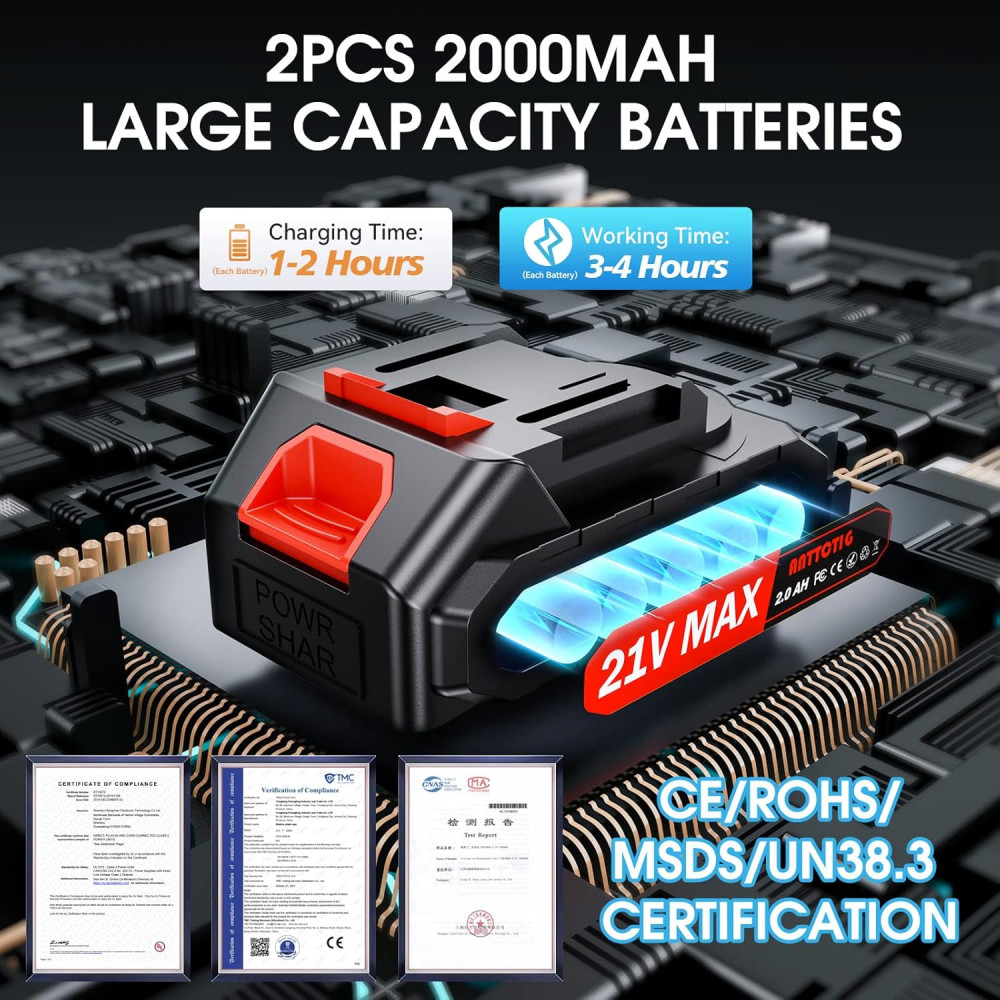 Акумуляторний електросекатор XIAZIR 40 мм 600 W  та безщітковий двигун 