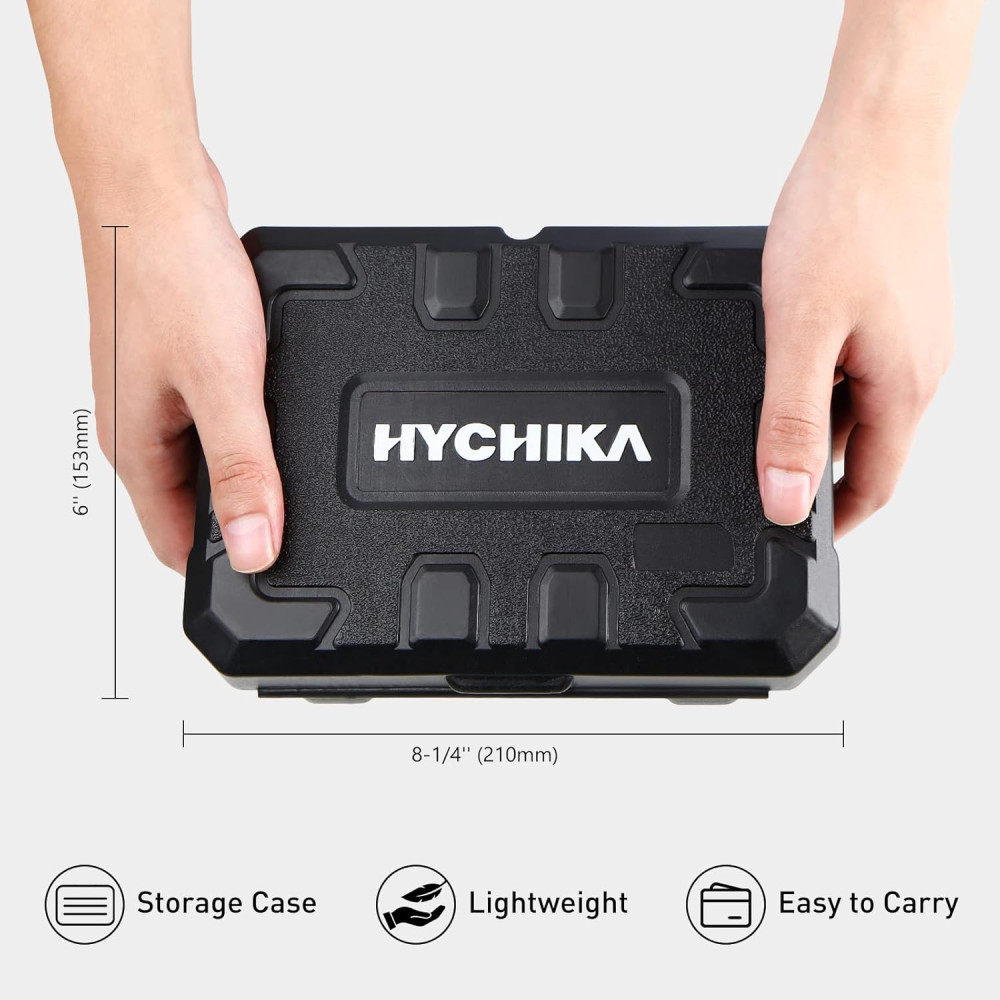 Набір кільцевих пил, коронок по дереву HYCHIKA 19 предметів 19–127 мм з кейсом