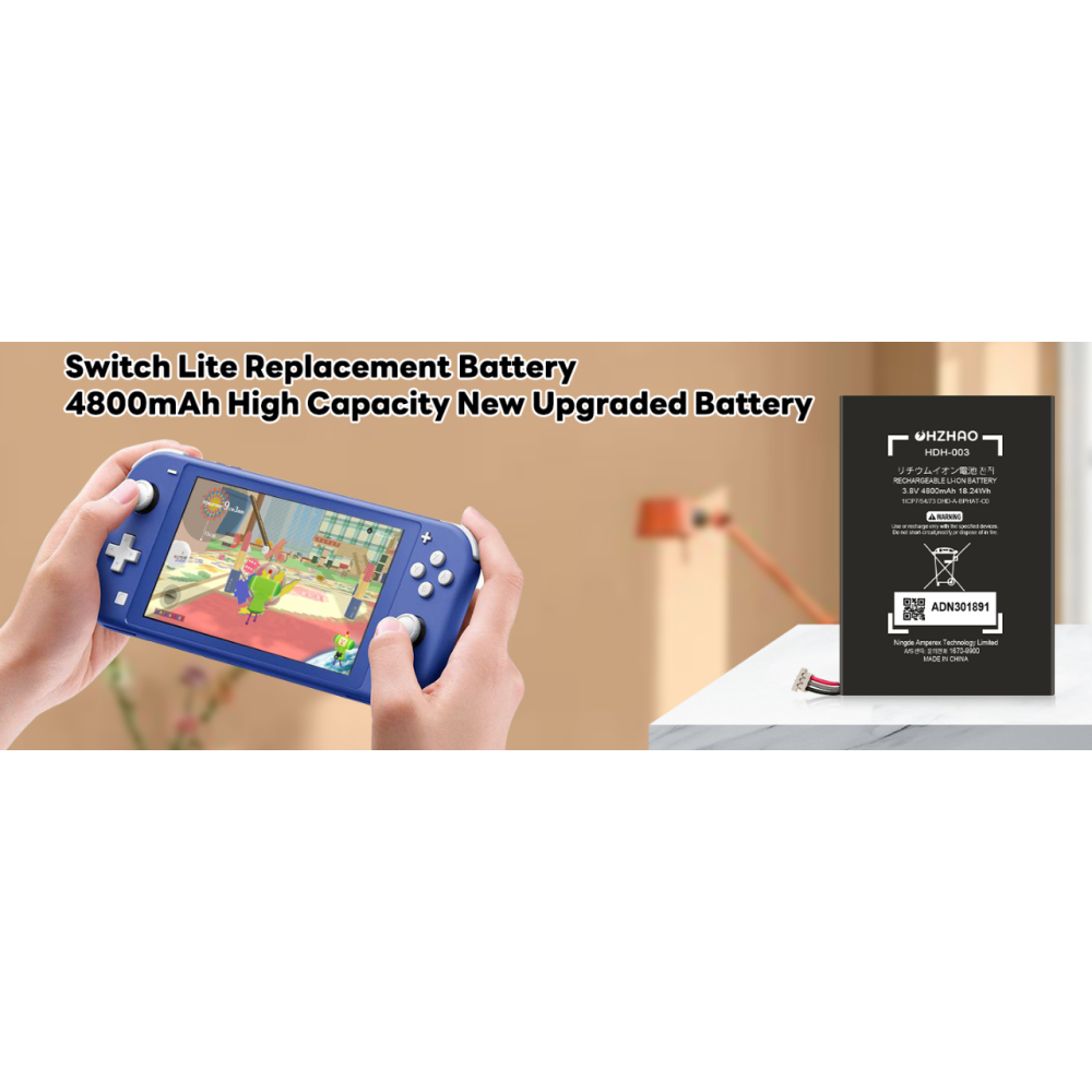 Аккумулятор OHZHAO HDH-003, 4800 мАч, для замены аккумулятора на Nintendo Switch Lite, Lite HDH-003 HDH-001 Lite