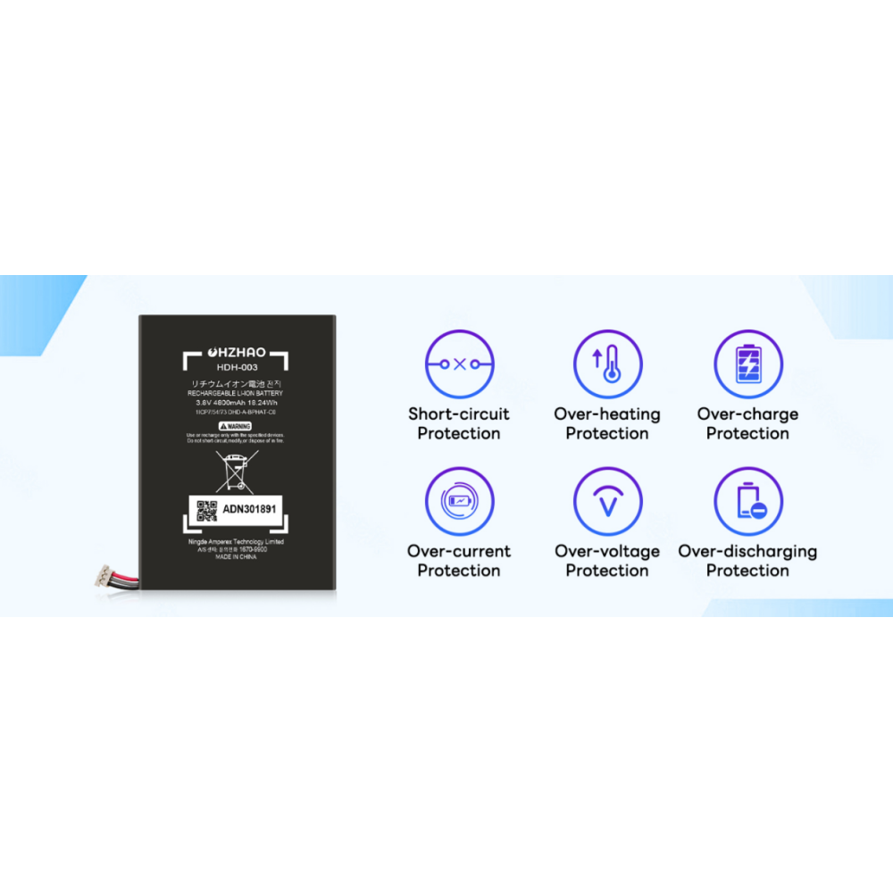 Аккумулятор OHZHAO HDH-003, 4800 мАч, для замены аккумулятора на Nintendo Switch Lite, Lite HDH-003 HDH-001 Lite