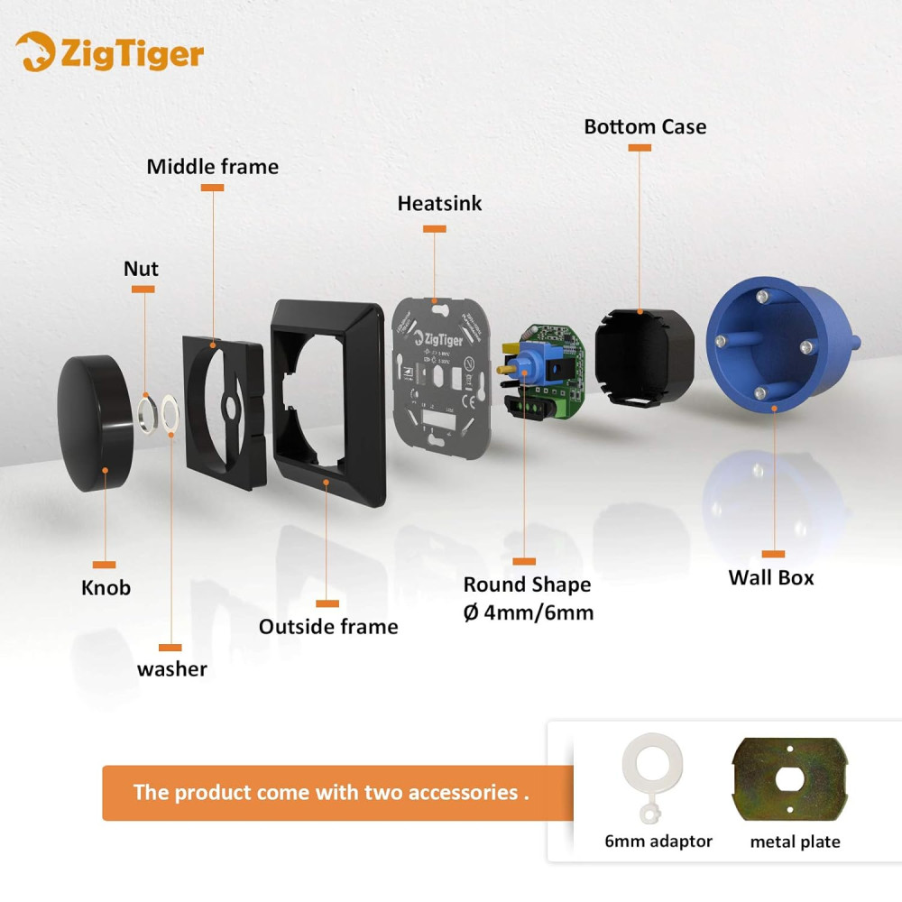 Светодиодный диммер Zigtiger 300Вт с защитой от перегрузки