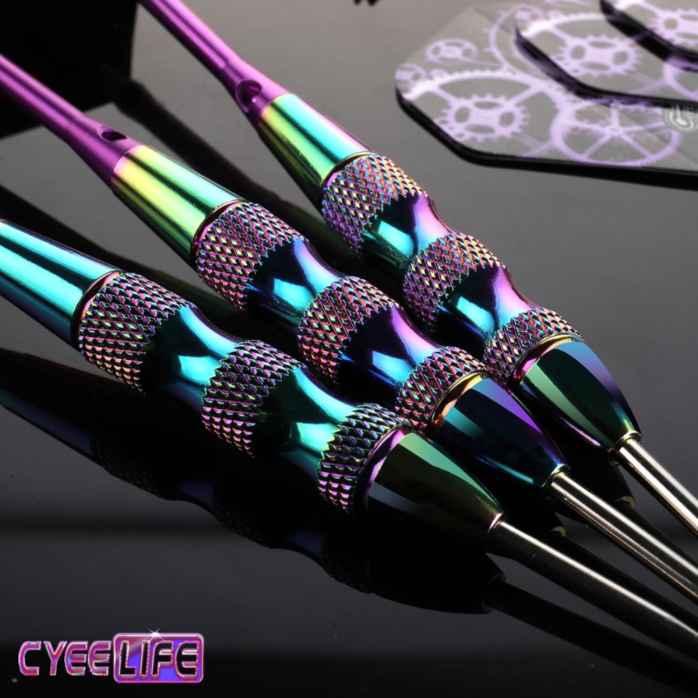 Набір дротиків для дартсу CyeeLife Steel Tip 22 г з футляром та алюмінієвими хвостовиками
