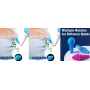 Бутылка для промывания носа MAOEVER Yt-300 Neti Pot, 300 мл с 30 пакетиками соли для промывания носа (синего цвета)